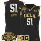 Wo Lauren Betts  #51 UCLA Bruins 2025 Champions Black Gold