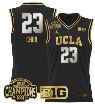 Wo Natalie Chou  #23 UCLA Bruins 2025 Champions Black Gold