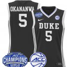 Wo Oluchi Okananwa  #5 Duke Blue Devils 2025 ACC Champions Black