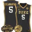 Wo Oluchi Okananwa  #5 Duke Blue Devils 2025 ACC Champions Black Gold