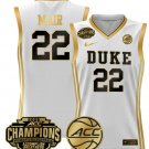 Wo Taina Mair  #22 Duke Blue Devils 2025 ACC Champions White Gold