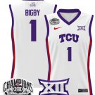 Wo Taylor Bigby  #1 TCU Horned Frogs 2025 Champions White