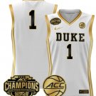Wo Team  Duke Blue Devils 2025 ACC Champions Lightweight White Gold