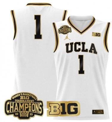 Wo Team  UCLA Bruins 2025 Champions Stitched White Gold