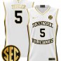Zakai Zeigler  #5 Tennessee Vols 2024 Lightweight White Gold
