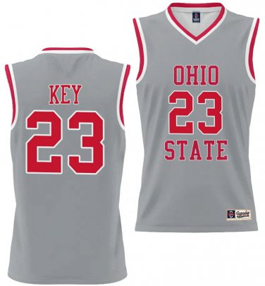 Zed Key  #23 Ohio State Buckeyes College Lightweight Gray