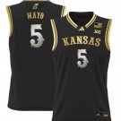Zeke Mayo  #5 Kansas Jayhawks 2024 Lightweight Black Gold