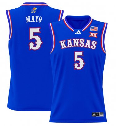 Zeke Mayo  #5 Kansas Jayhawks 2024 Lightweight Royal