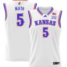 Zeke Mayo  #5 Kansas Jayhawks 2024 Lightweight White