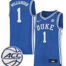 Zion Williamson  #1 Duke Blue Devils  Blue