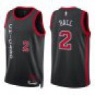 Bulls #2 Lonzo Ball Black City
