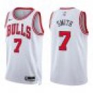 Bulls #7 Jalen Smith White