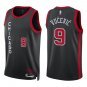 Bulls #9 Nikola Vucevic Black City