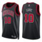 Bulls #10 Bob Love Black Stripes