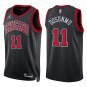 Bulls #11 Ayo Dosunmu Black Stripes
