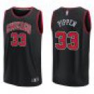 Bulls #33 Scottie Pippen Black
