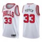 Bulls #33 Scottie Pippen White