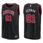 Bulls #91 Dennis Rodman Black