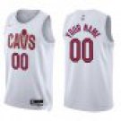 Cavaliers #00 Custom Name And Number White