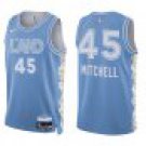 Cavaliers #45 Donovan Mitchell Blue City