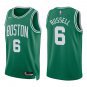 Celtics #6 Bill Russell Green