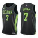 Celtics #7 Jaylen Brown Black City