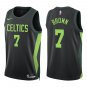 Celtics #7 Jaylen Brown Black City