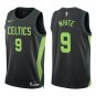 Celtics #9 Derrick White Black City