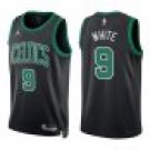 Celtics #9 Derrick White Black Statement