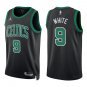 Celtics #9 Derrick White Black Statement