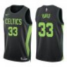 Celtics #33 Larry Bird Black City