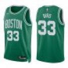 Celtics #33 Larry Bird Green