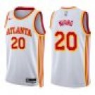 Hawks #20 Georges Niang White