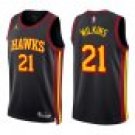 Hawks #21 Dominique Wilkins Black