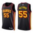 Hawks #55 Dikembe Mutombo Black