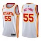 Hawks #55 Dikembe Mutombo White