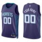 Hornets #00 Custom Name And Number Purple