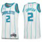 Hornets #2 Larry Johnson White Stripe