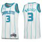Hornets #3 Gerald Wallace White Stripe