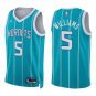 Hornets #5 Mark Williams Teal Stripes