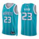 Hornets #23 Tre Mann Teal Stripes