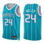 Hornets #24 Brandon Miller Teal Stripes