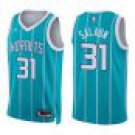 Hornets #31 Tidjane Salaun Teal Stripes