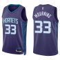 Hornets #33 Alonzo Mourning Purple