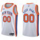 Knicks #00 Custom Name And Number White City