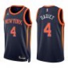 Knicks #4 Pacome Dadiet Navy