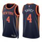 Knicks #4 Pacome Dadiet Navy