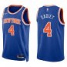 Knicks #4 Pacome Dadiet Royal Blue