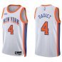 Knicks #4 Pacome Dadiet White City