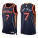 Knicks #7 Carmelo Anthony Navy